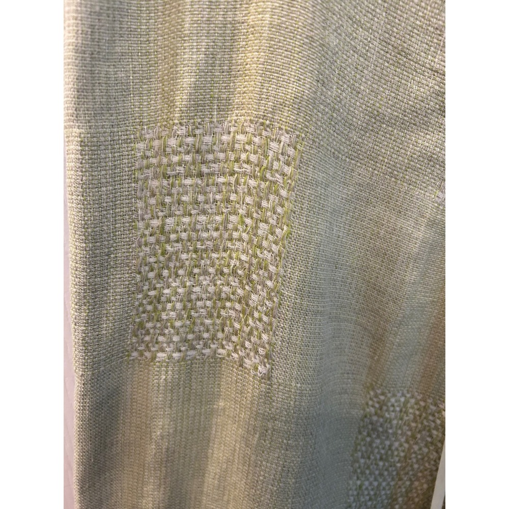 Luca Luca Pants Green Linen Cotton Wide Leg Basketweave Drawstring Trousers 46 - Picture 5 of 7